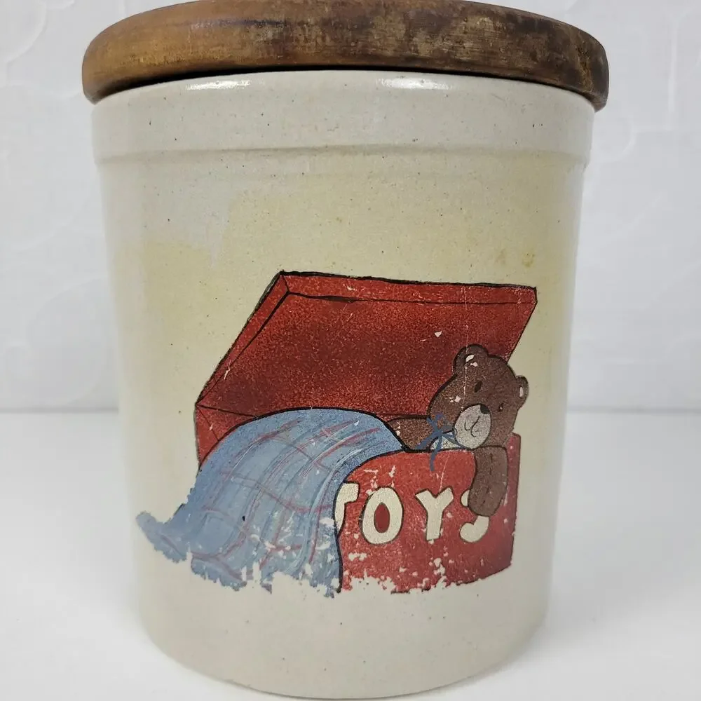 Vintage Roseville Stoneware Robinson Ransbottom High Jar White Crock 2qt #20 USA